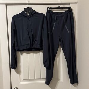 Mono B Dark Moss Green Jogger Pants & Jacket Set